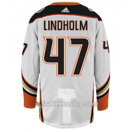 Miehille NHL Anaheim Ducks Pelipaita HAMPUS LINDHOLM 47 Adidas Valkoinen Authentic